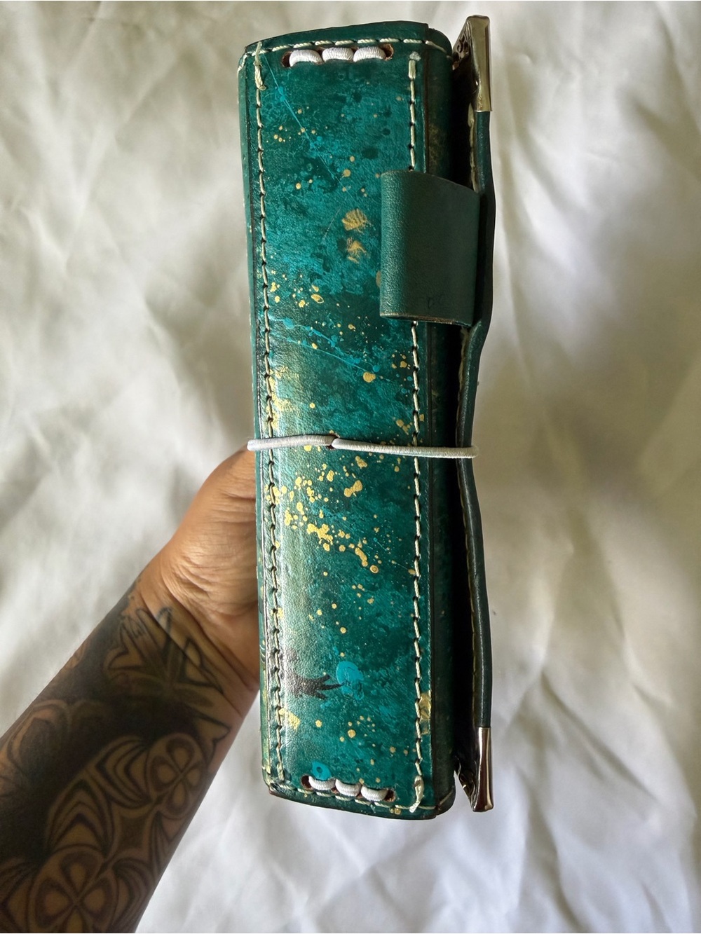 Unique one of a kind travelers notebook A6 or pocket size - Picture 3 of 13